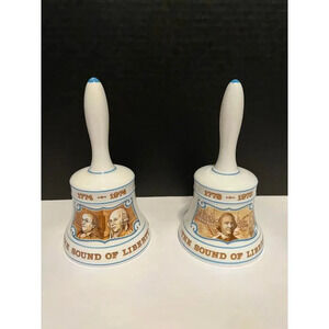 Vintage Bell by Hammersley Set Sounds of‎ Liberty LOT OF 2 (Boston Tea/Gauntlet)